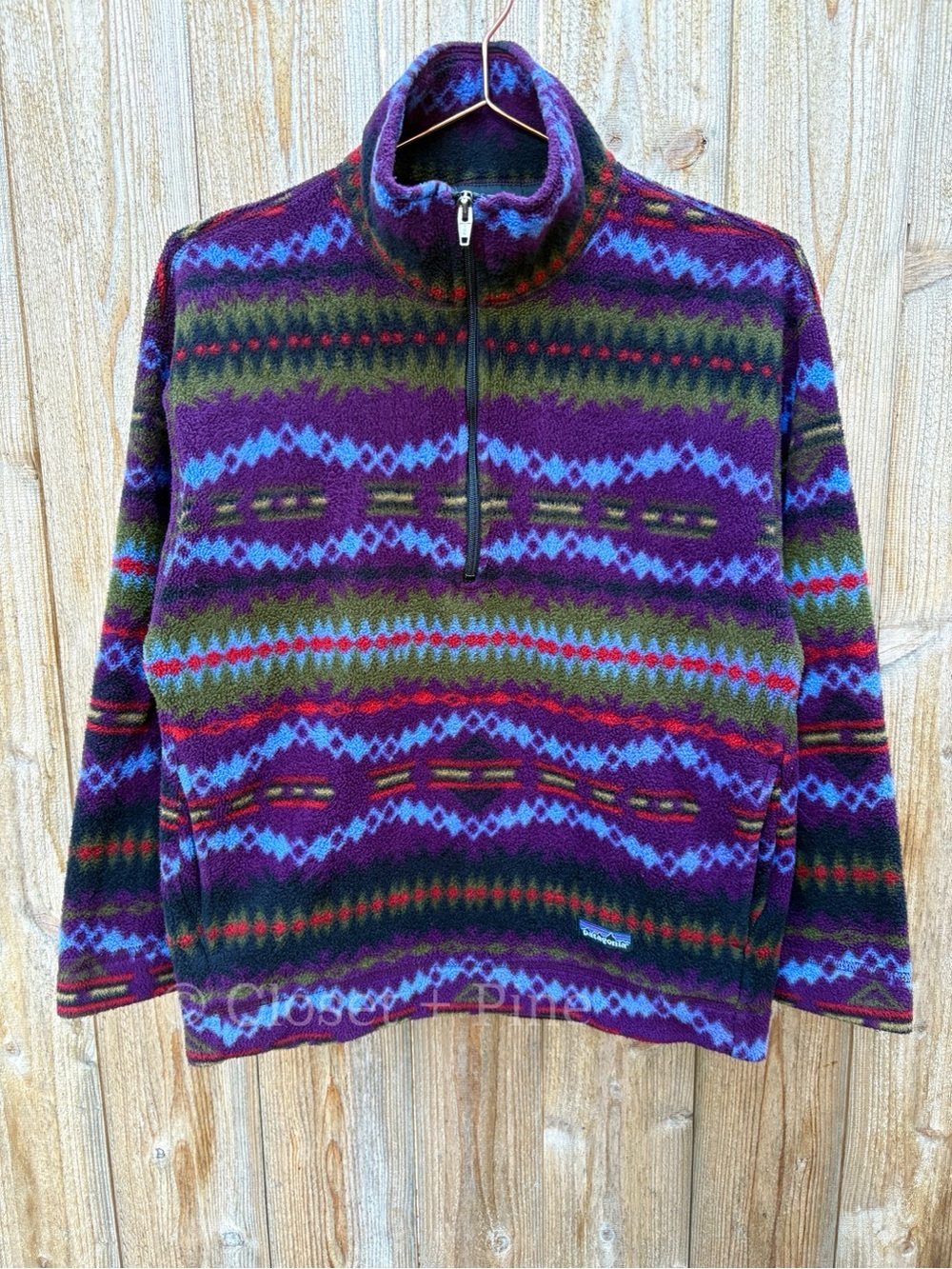 Patagonia Lightweight Synchilla Sweater in Sacajawea Blackberry Size XS Vintage - Picture 3 of 17